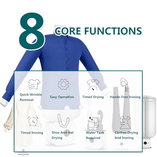 Automatic Hot Air Dryer & Iron - 1400W Vertical Hot Air