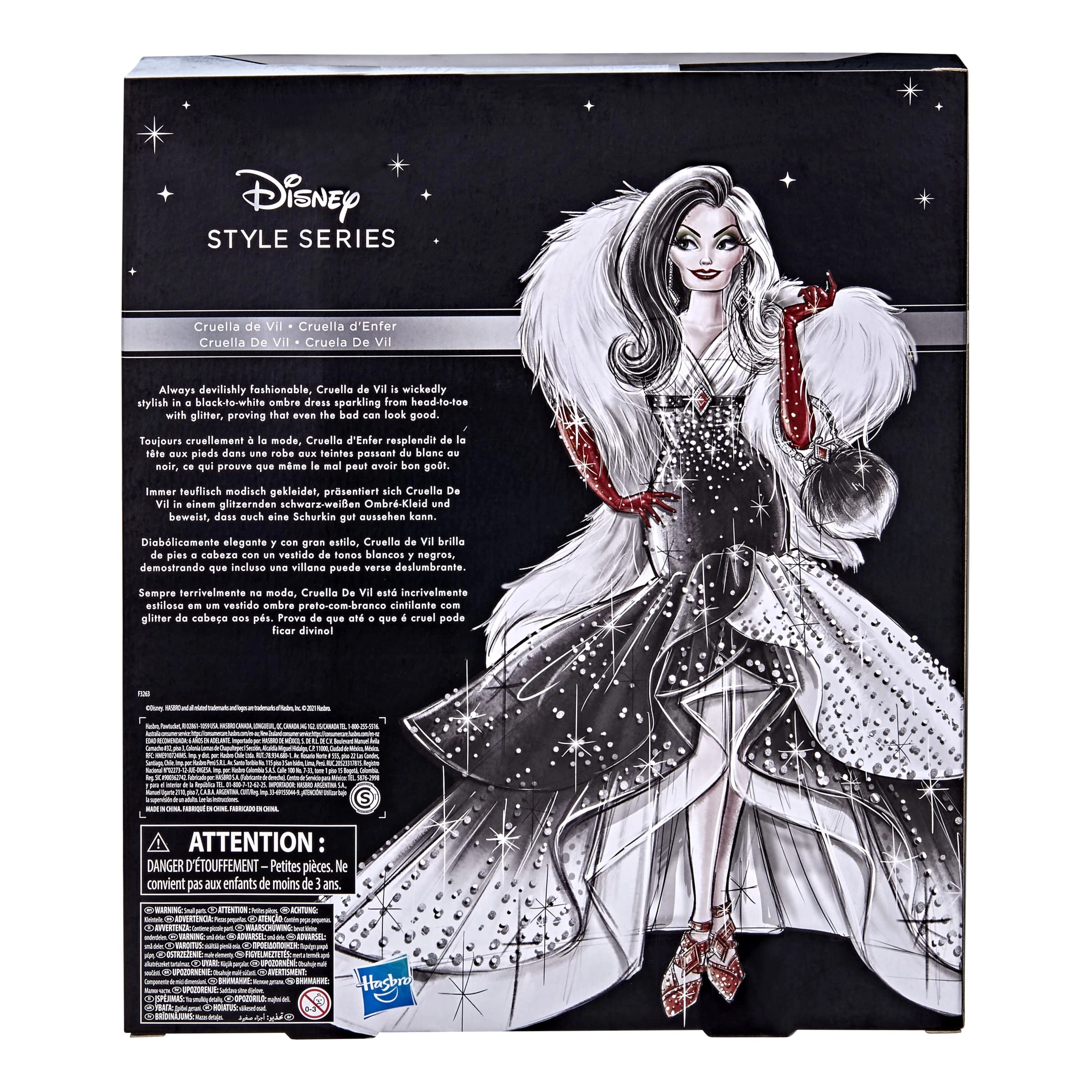 Cruella De Vil Fashion Doll - Contemporary Style Collectible Ages 6+