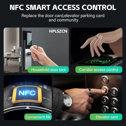 NFC Smart Ring - 24/7 Heart Rate Monitor IP68 Swimproof