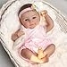 Reborn Baby Doll - 18'' Soft Weighted Cloth Body & Vinyl Limbs African American Ages 3+