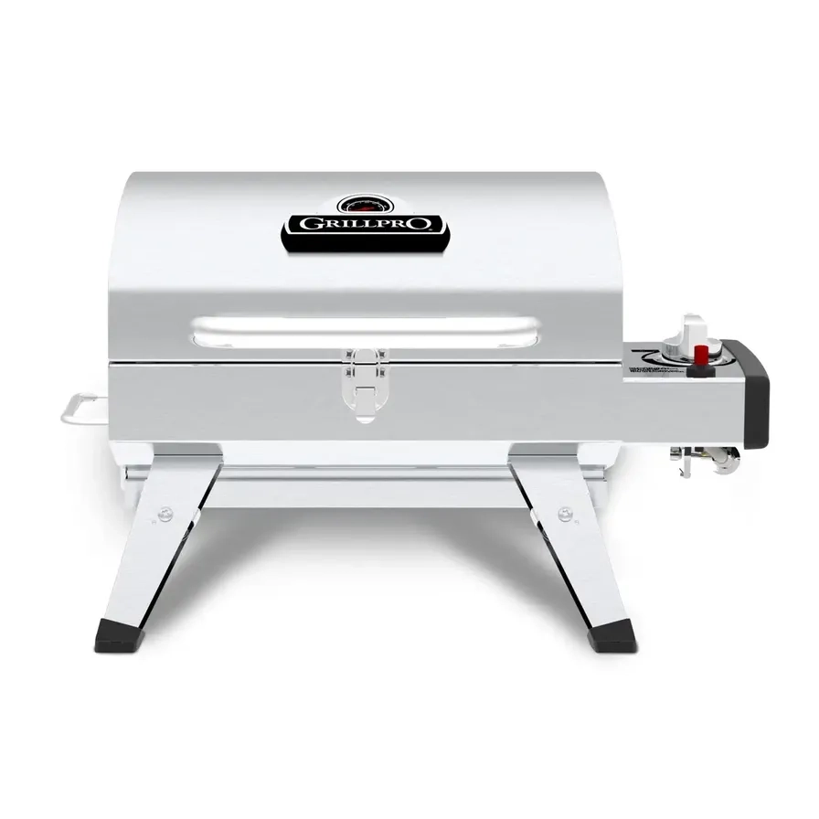 Portable Stainless Steel Barbecue - single burner gas