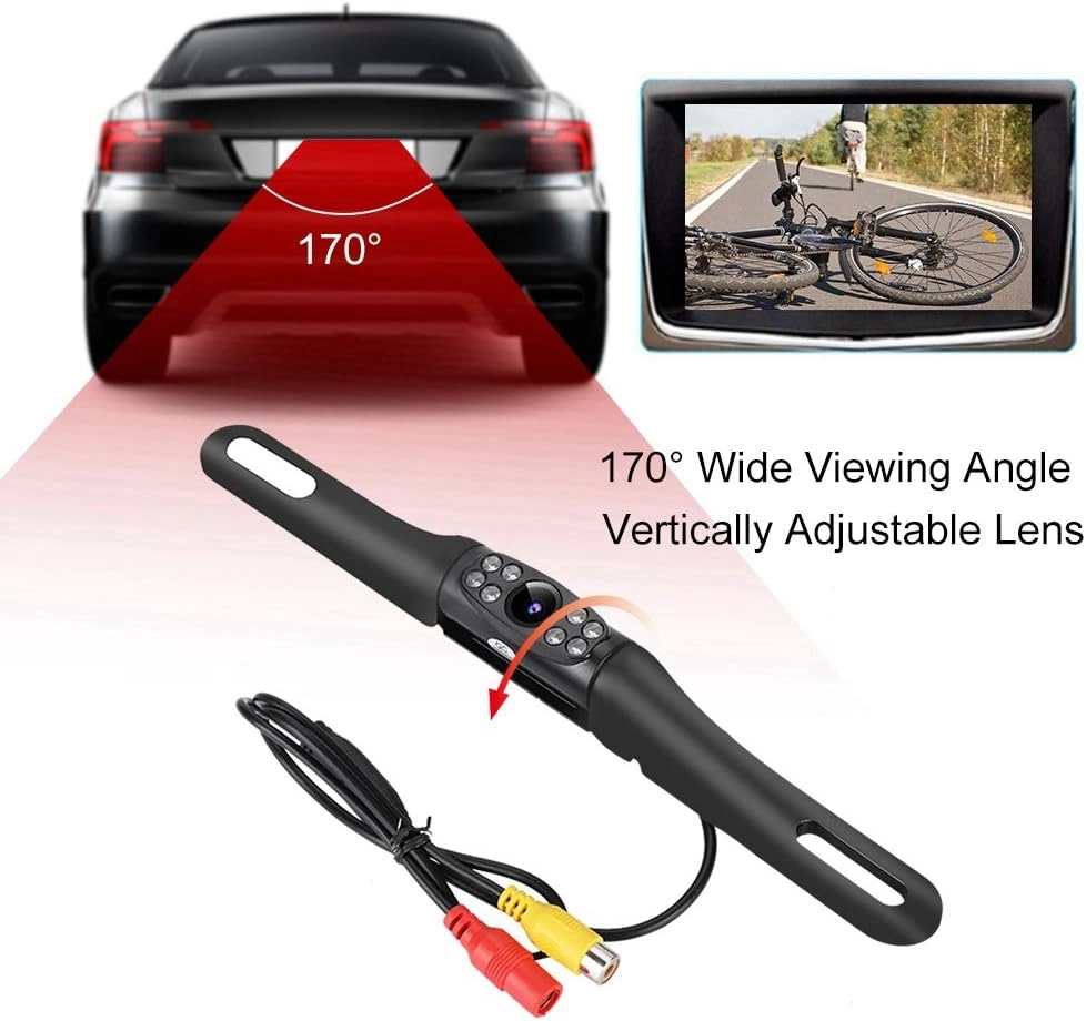 Universal Car Rear View Camera - 8 LED night vision 648x488