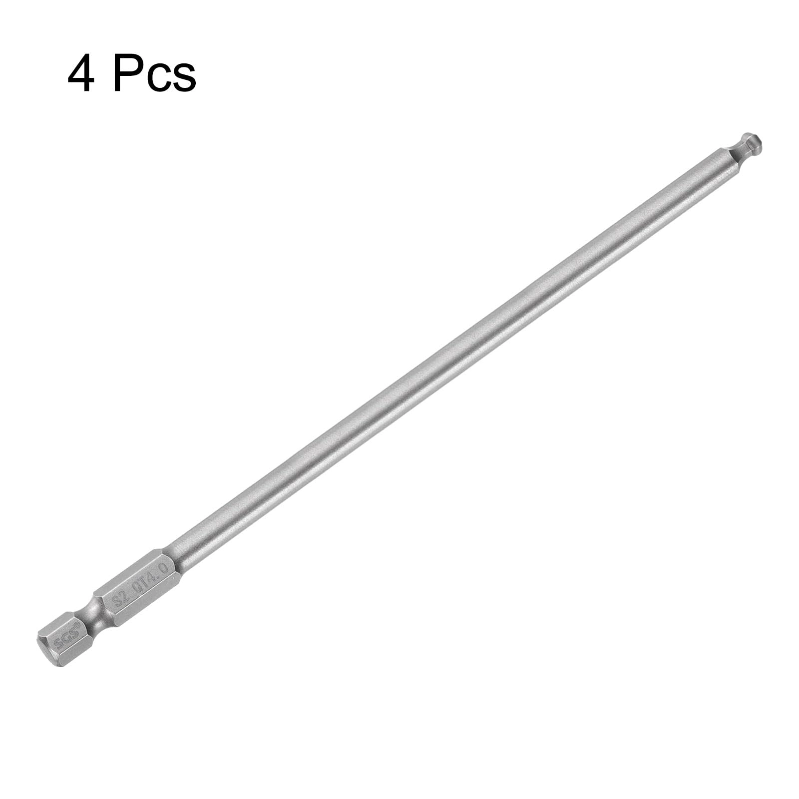Ball End Hex Screwdriver Bit - 4pcs 150mm