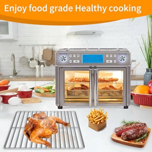 Air Fryer Grill Pan - Stainless Steel 1