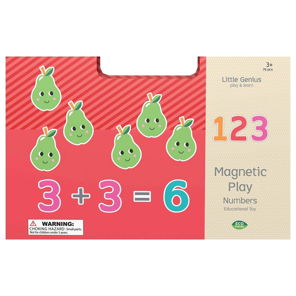 LAKE PRESS Little Genius Numbers Magnetic Toy - Suitable for 3 years & above 76pcs