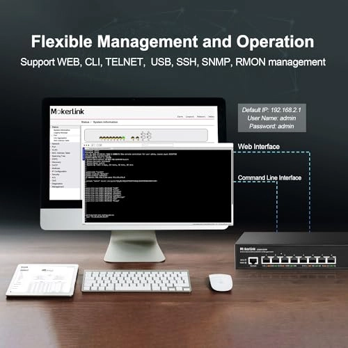 8x2.5G+6x10G Managed - 8-ports