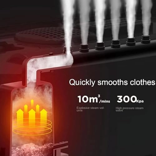 Clothes care machine - 900W steam 600W drying