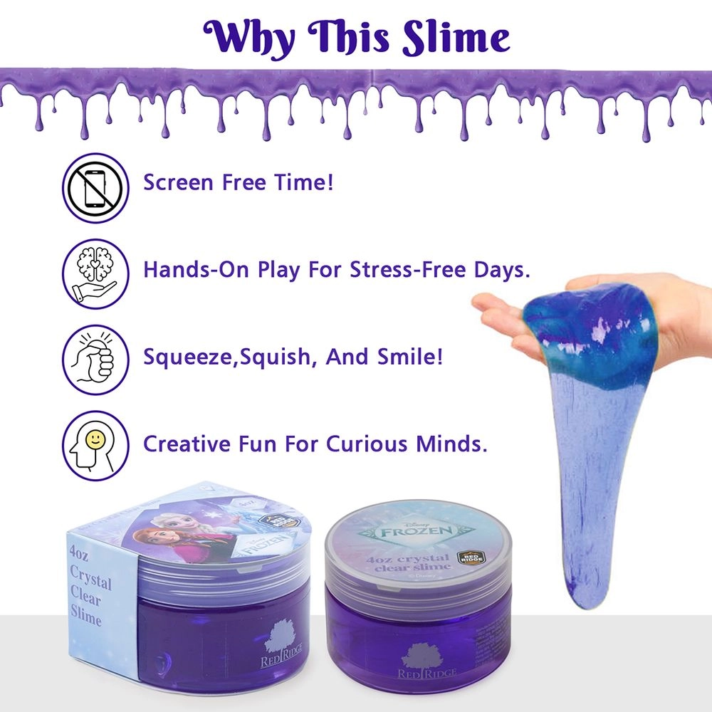 Disney Frozen Crystal Clear Slime - 3 years+
