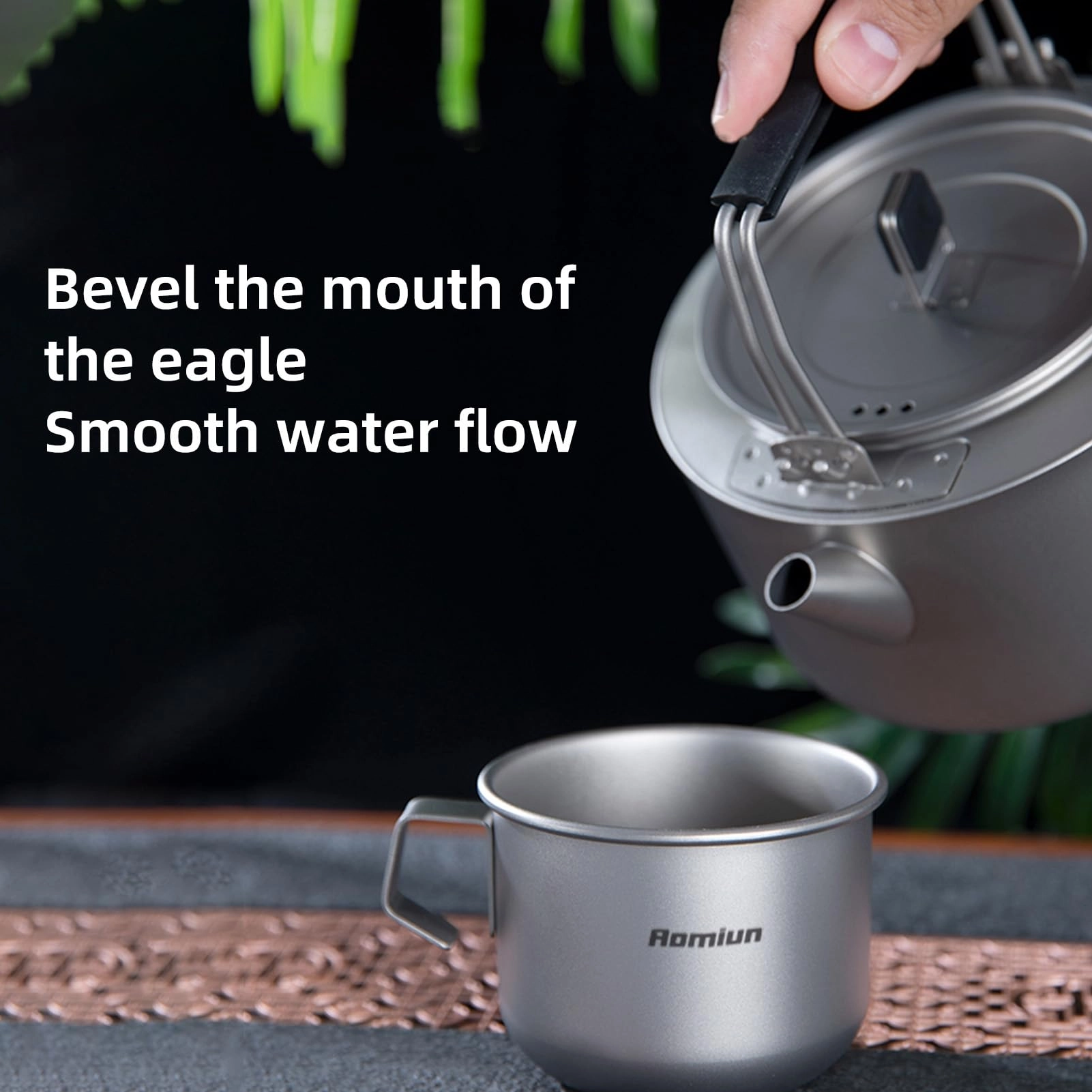 Titanium Kettle - 600ml 1L 1000ml 260ml