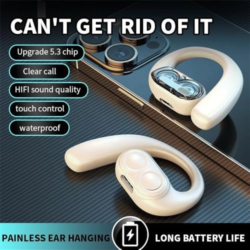 Dual-Speaker Monaural Bluetooth Headset Wireless Headset
