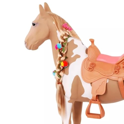 Hair Play Horse - 20-inch for 18-inch dolls Includes saddle & accessories Ages 3+