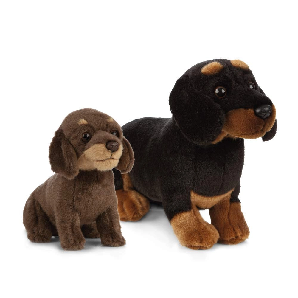 Keycraft Dachshund Mother - 20 cm + Dachshund Puppy - 16 cm