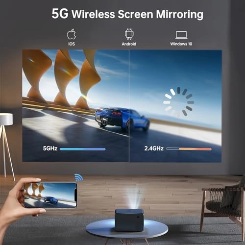 Mini Portable Projector 8500L Lumens 1920 x 1080