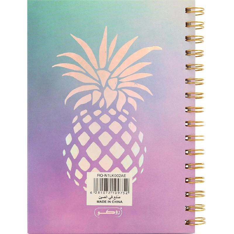 Notebook 19 X 26 cm Spiral - Grid 100 Sheets