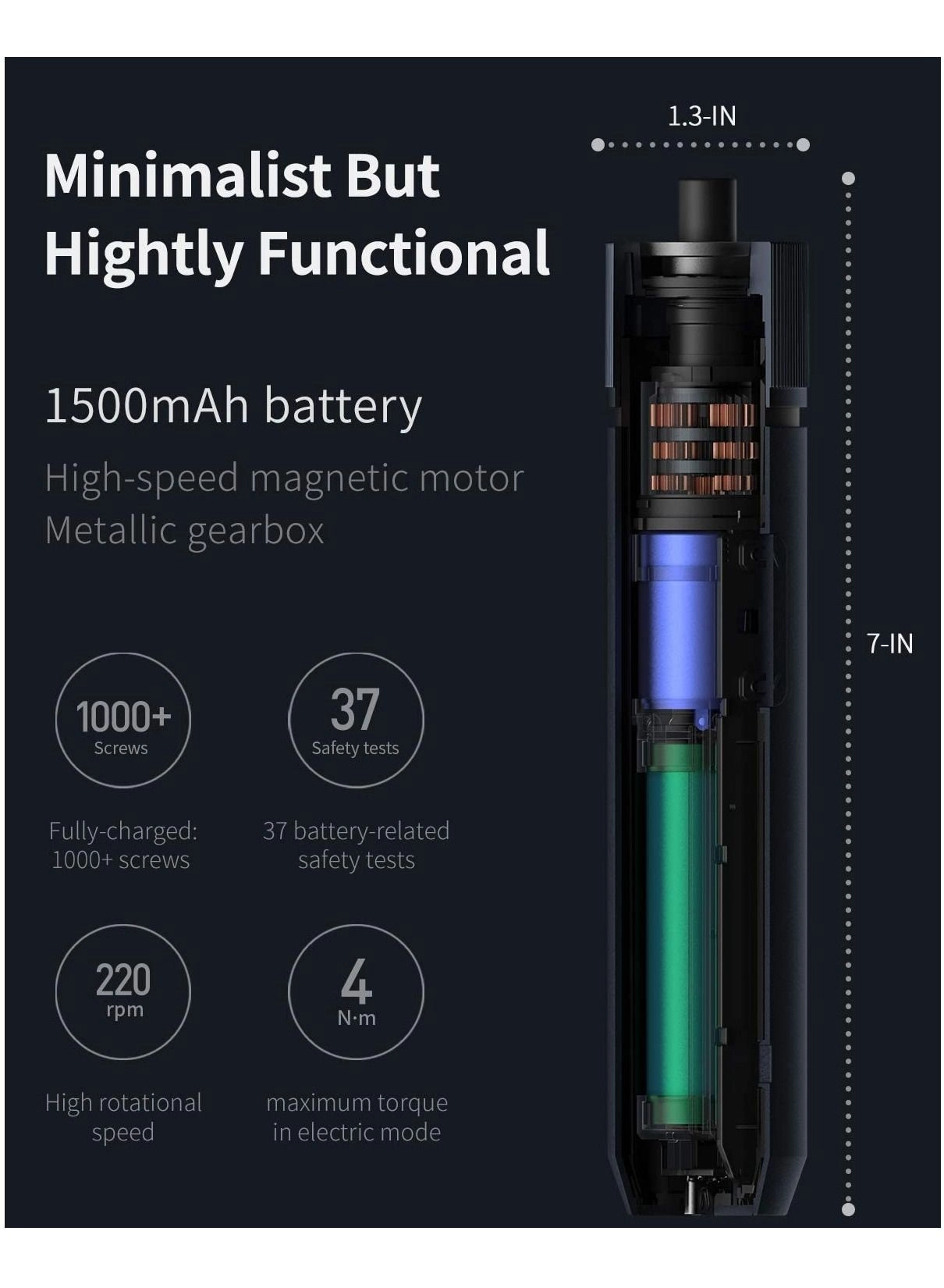 Electric Screwdriver - 1500mAh