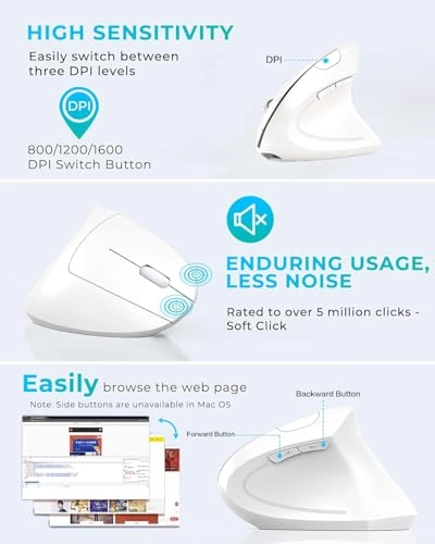 Vertical Mouse - Wireless