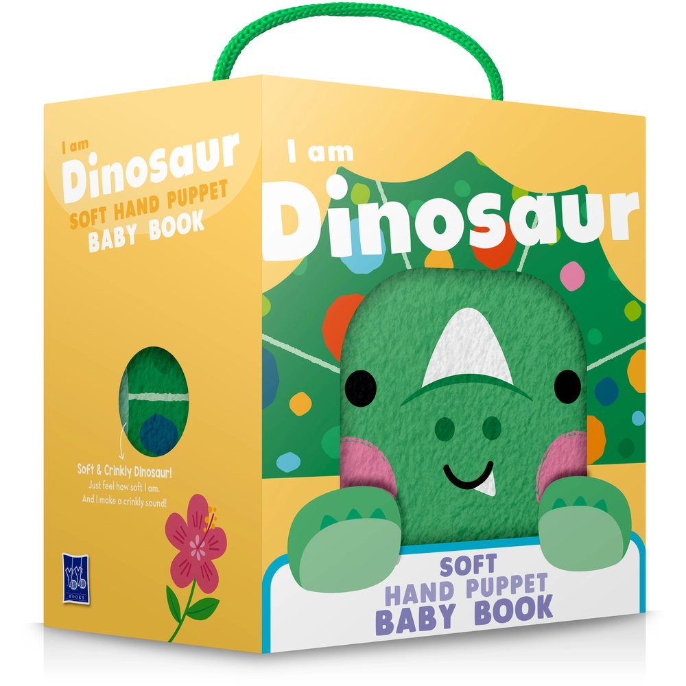 Yoyo Books Soft Hand Puppet Dino Cloth Book