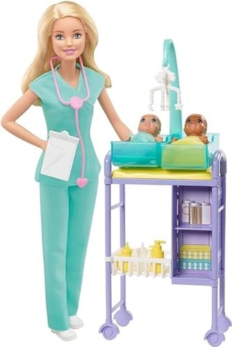 Baby Doctor Playset - Blonde Doll 2 Infant Dolls Ages 3+