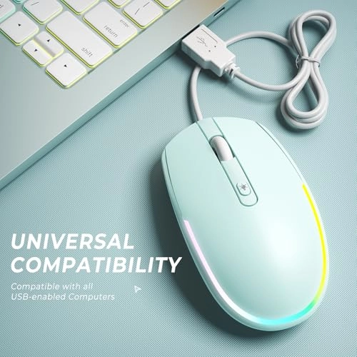 Wired LED RGB Backlit Mouse - USB