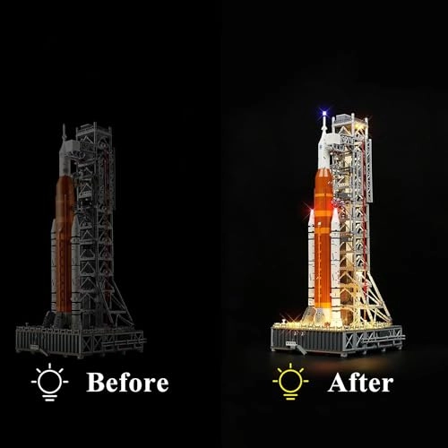 Led Lighting Kit for Lego 10341 Rocket and Launch Pad - Remote Control