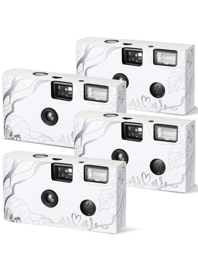 LEIFIDE Disposable Film Camera - 4 Pcs Flash 27 Exposure 34mm