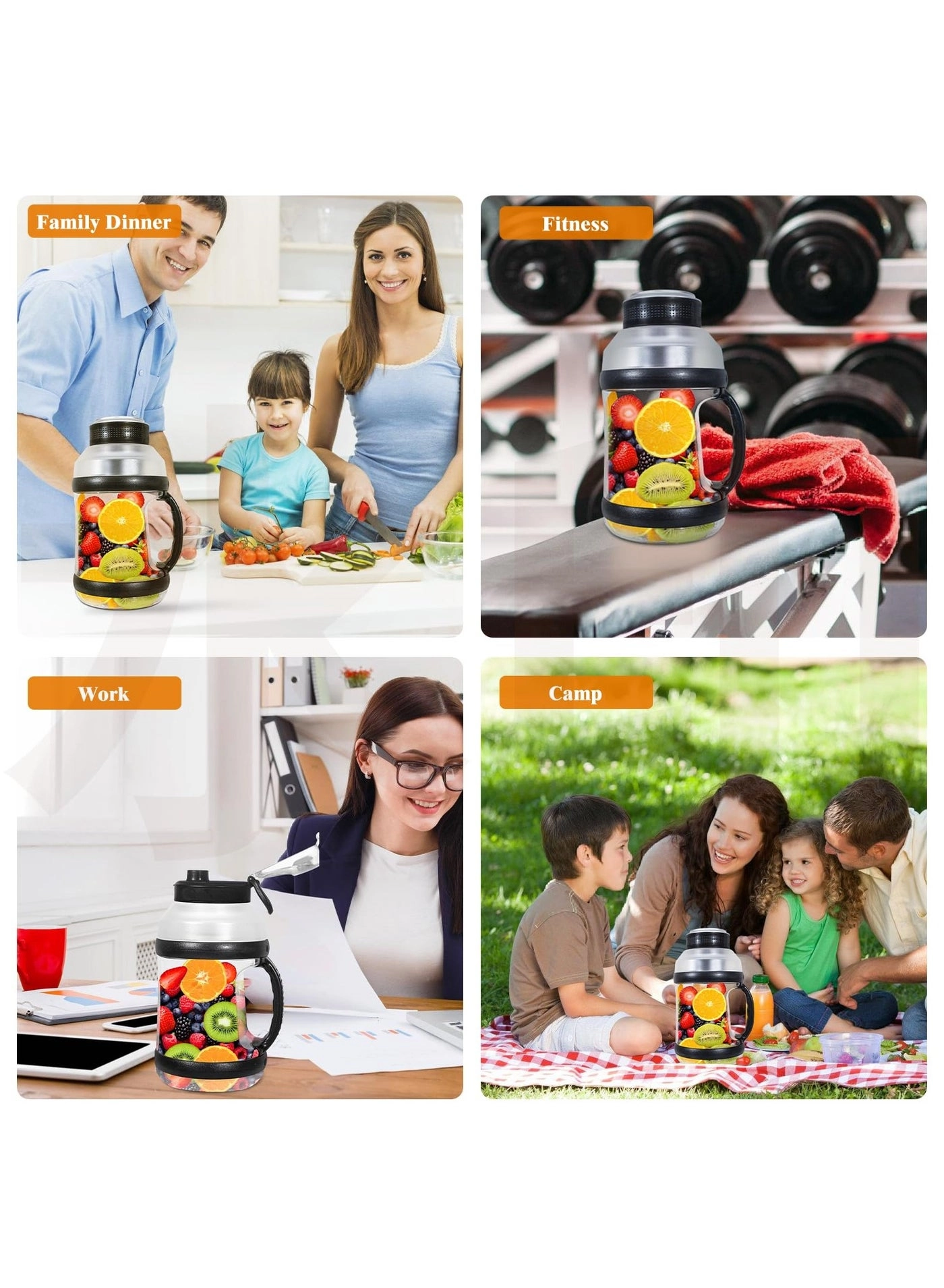 Portable Blender - USB Rechargeable IPx67 Waterproof BPA-Free