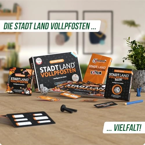 Stadt Land Vollpfosten: Football Edition - Card Game (German)