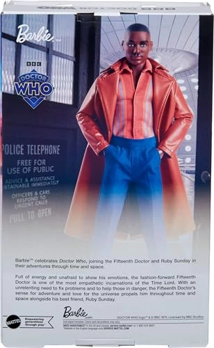 The Fifteenth Doctor Doll - Dr Who Collectable Doll Stand Certificate of Authenticity