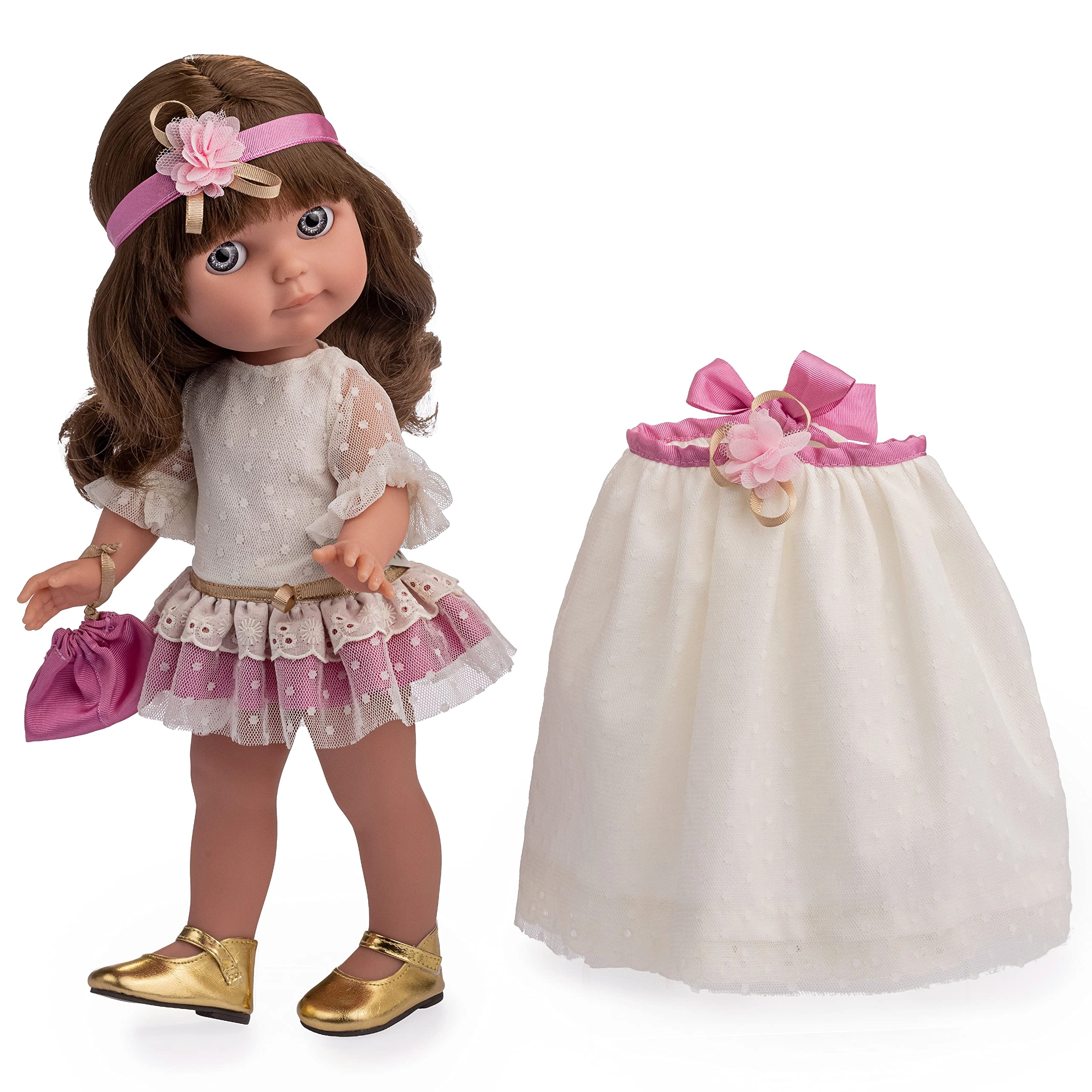 JC Toys Chloe Fashion Doll - 15" Vinyl Long Brown Hair