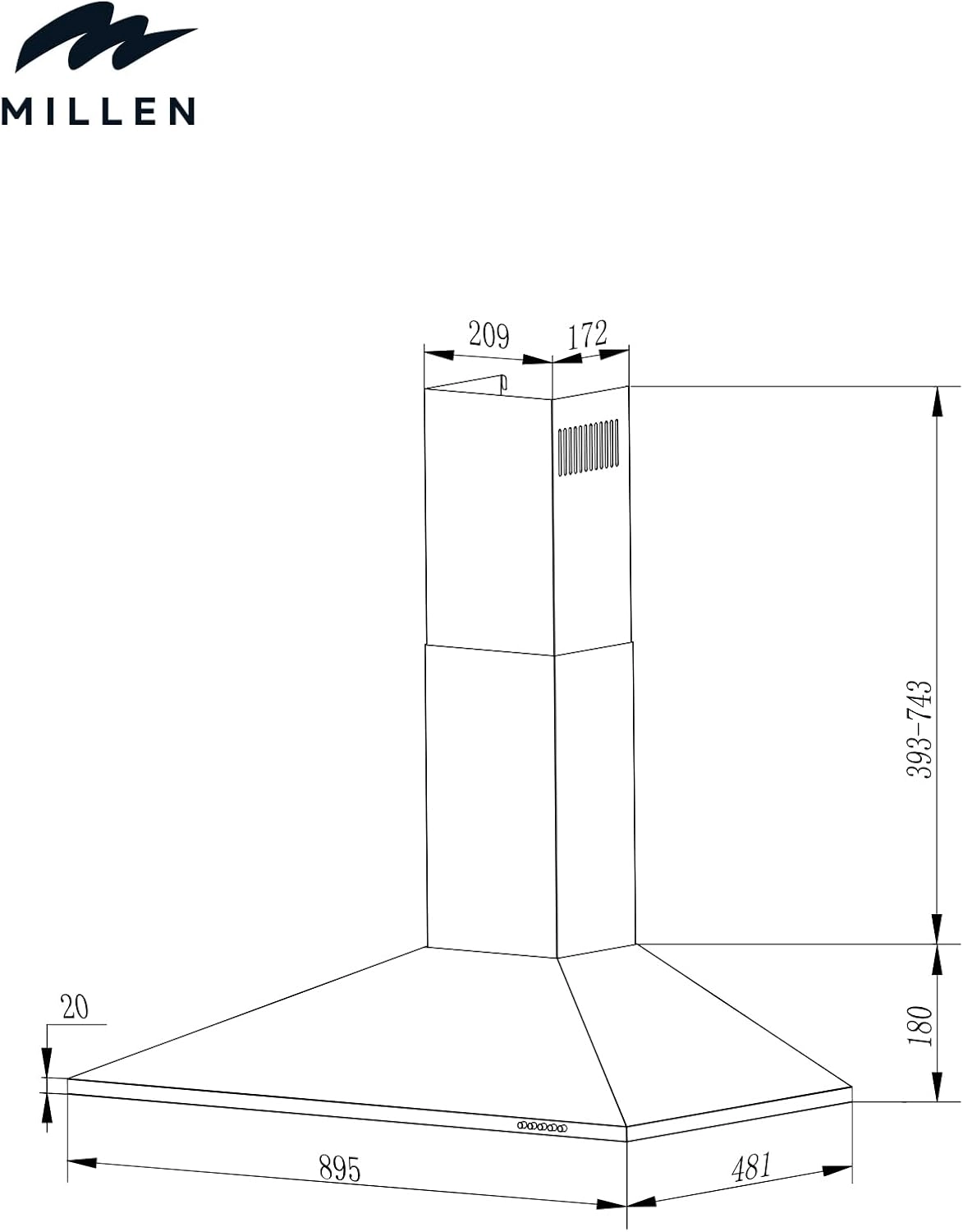 MKH604IX - 330 cubic metre per hour 595 millimeter