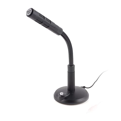 3.5mm Stereo Studio Speech Microphone Mic Stand Mount - Black Small