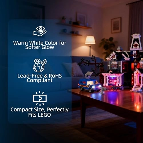 LED Light for Lego-11370 Icons The Creel House - Multicolor USB Battery