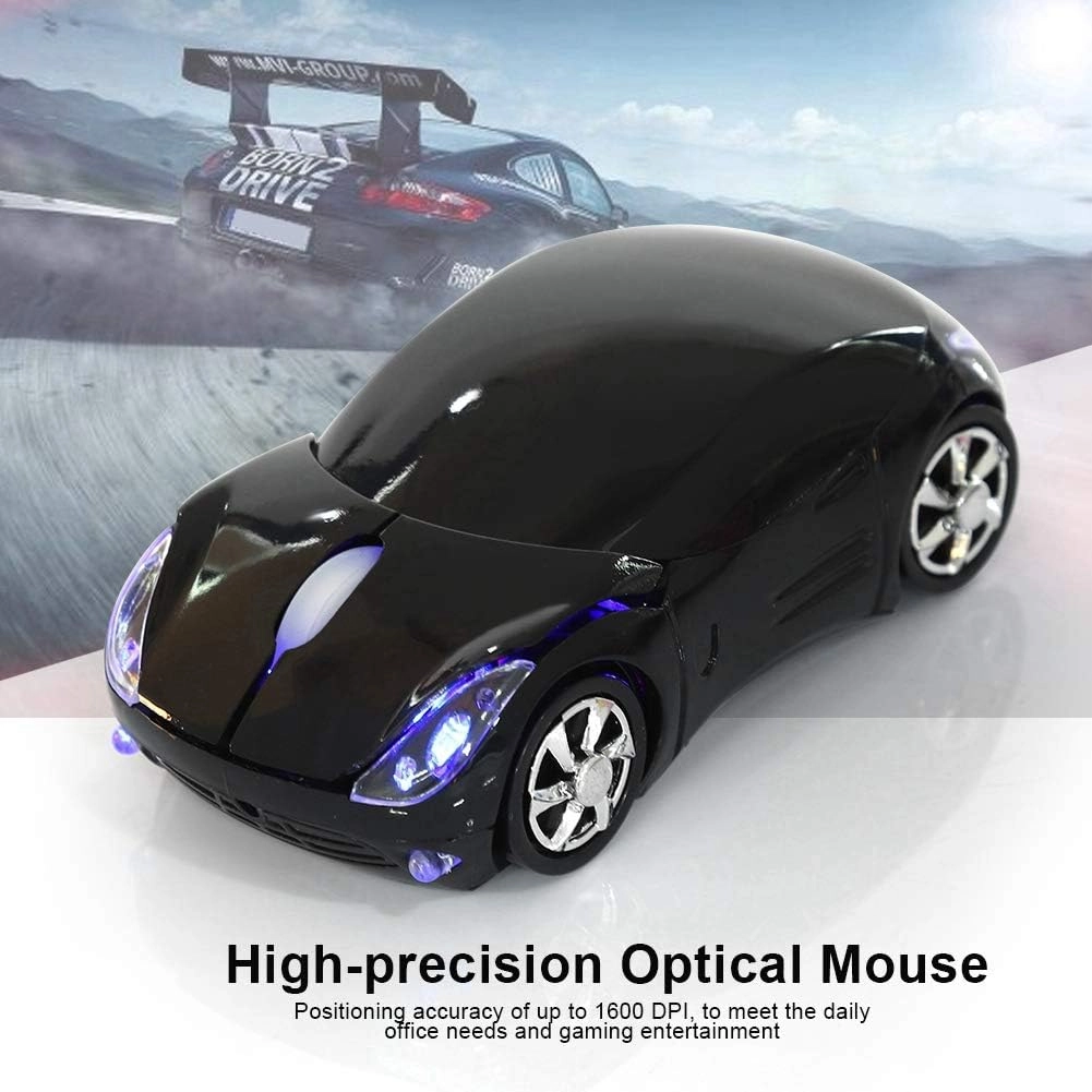 e Sport Car Shaped Wireless Mouse - 2.4G Wireless