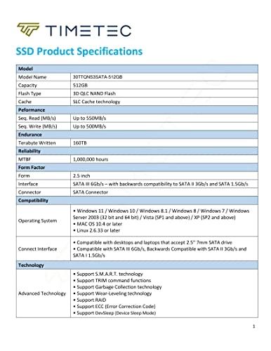 3D NAND SATA III - 512GB 2.5-inch