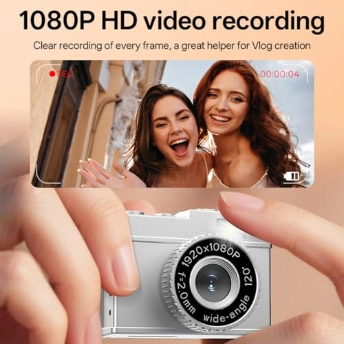 Mini Digital Camera - 1080P 1.14inch Screen