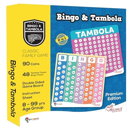 Tambola - 48 Reusable Tickets 90 Coins