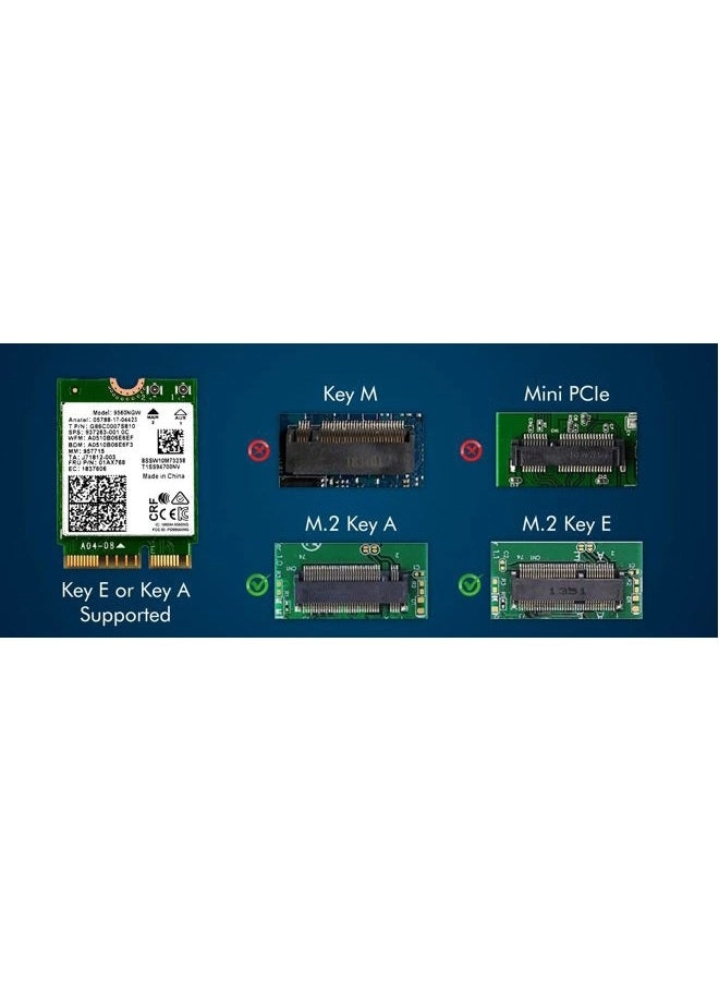 9560NGW - Dual band 2.4Ghz / 5Ghz CNVio (M.2) Wireless