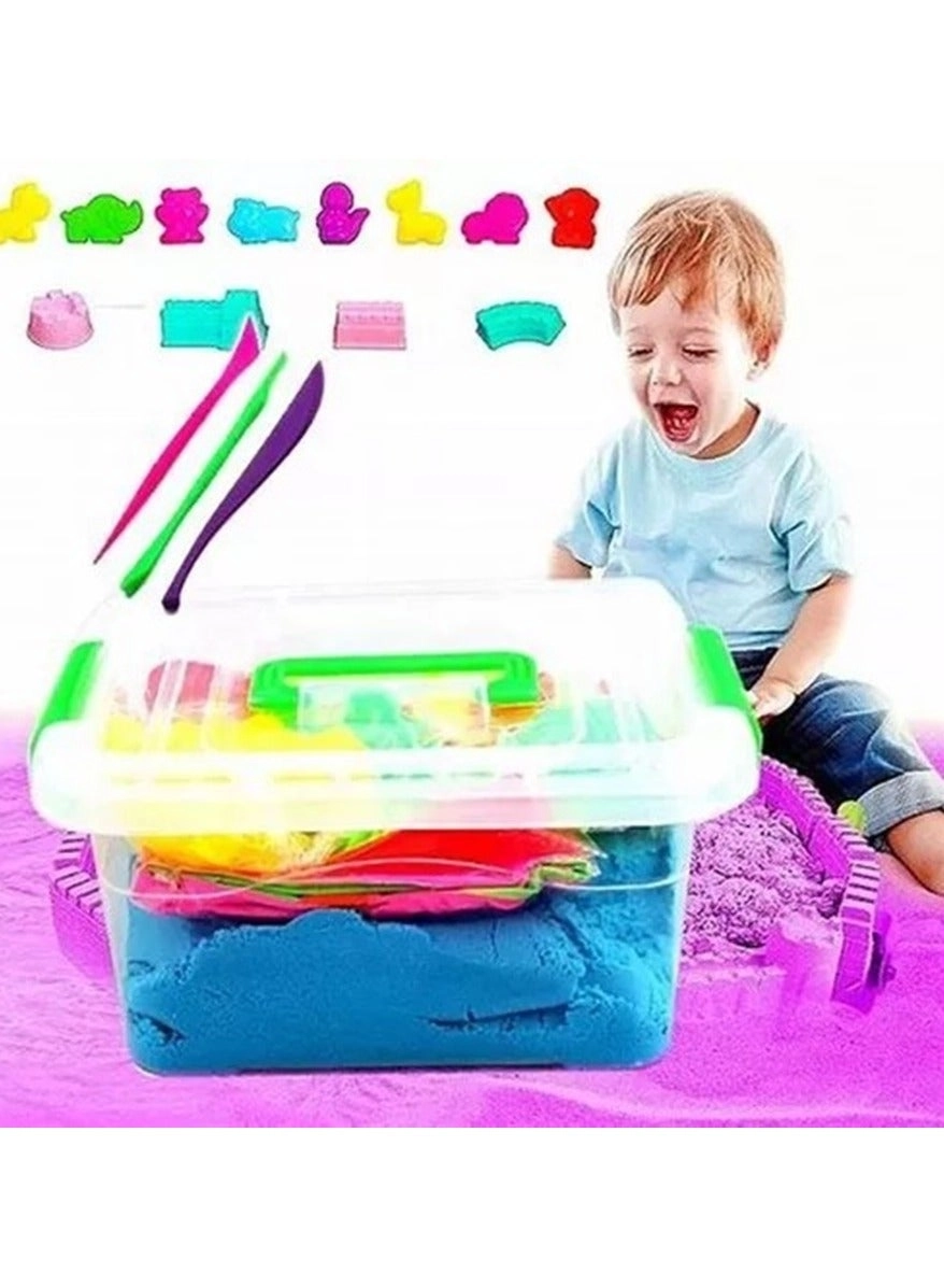 magic sand toy - compressible stretchable multi-colored