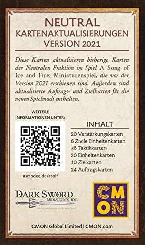 A Song of Ice & Fire: Neutral Map Updates (German, Multilingual)