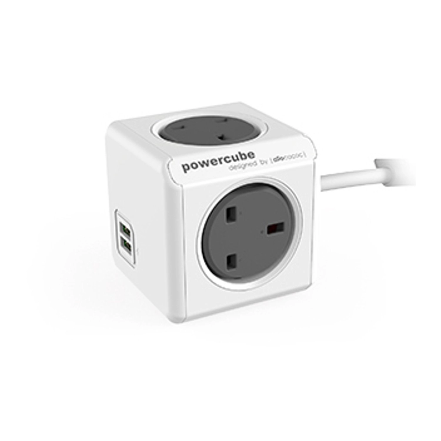 Allocacoc PowerCube Extended USB - UK Plug Type G