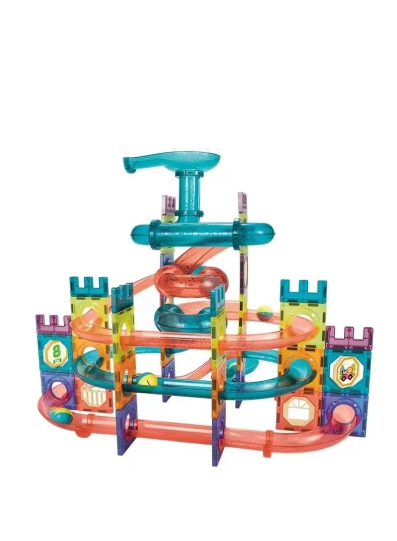 Magnetic Building Block - 125pcs Multicolour Set