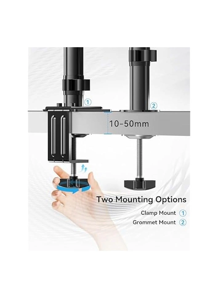 Dual Monitor Stand - 32 inch 75mm x 75mm 100mm x 100mm
