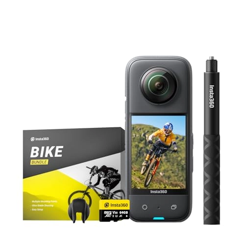 X3 - 64GB 4K 30fps + Third Person Bike Handlebar Mount + MicroSDHC Memory Card
