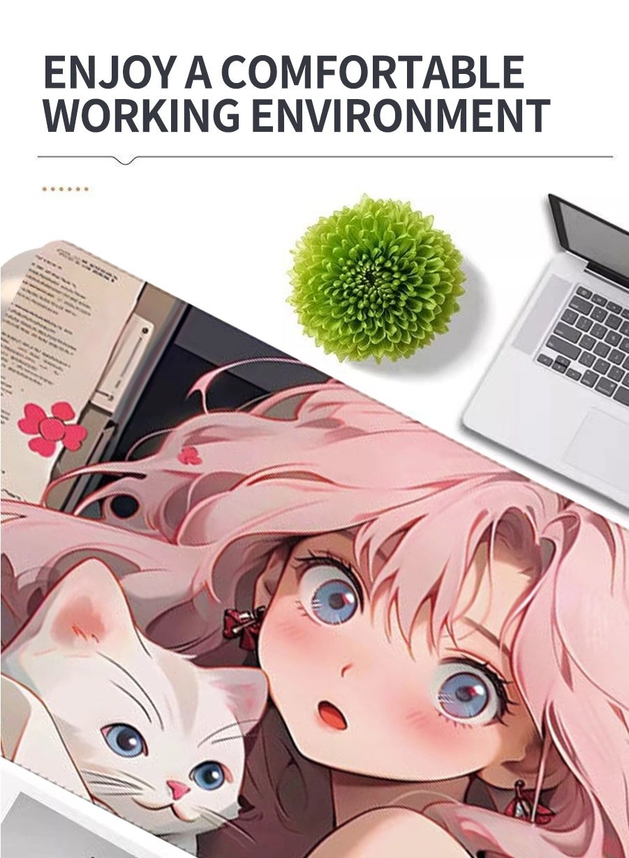 Anime Large Rubber Gaming Mouse Pad - 80x30 cm