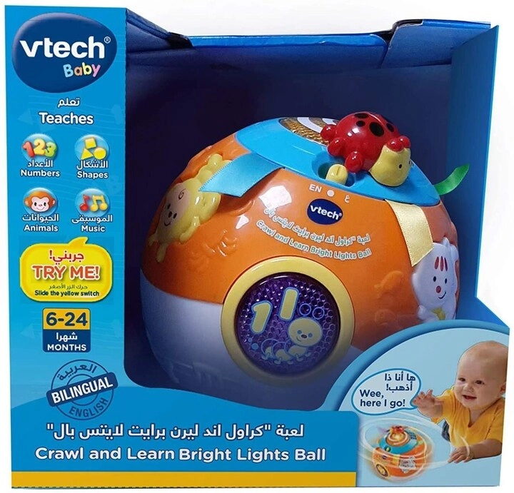 Crawl And Learn Bright Light Ball - 3+ Years