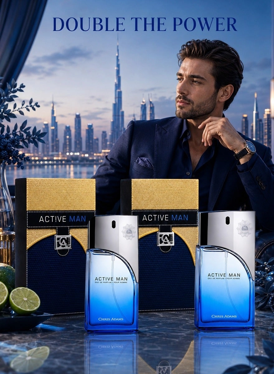 CHRIS ADAMS Active Man Eau de Parfum 100 ml Set