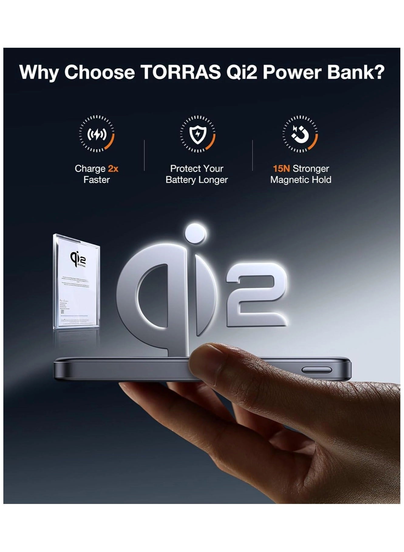 Go-MiniMag Qi 2.0 - 10000mAh 30W Qi2