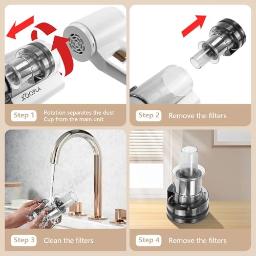 Stick Vacuum Cleaner - 2 in 1 Mopping