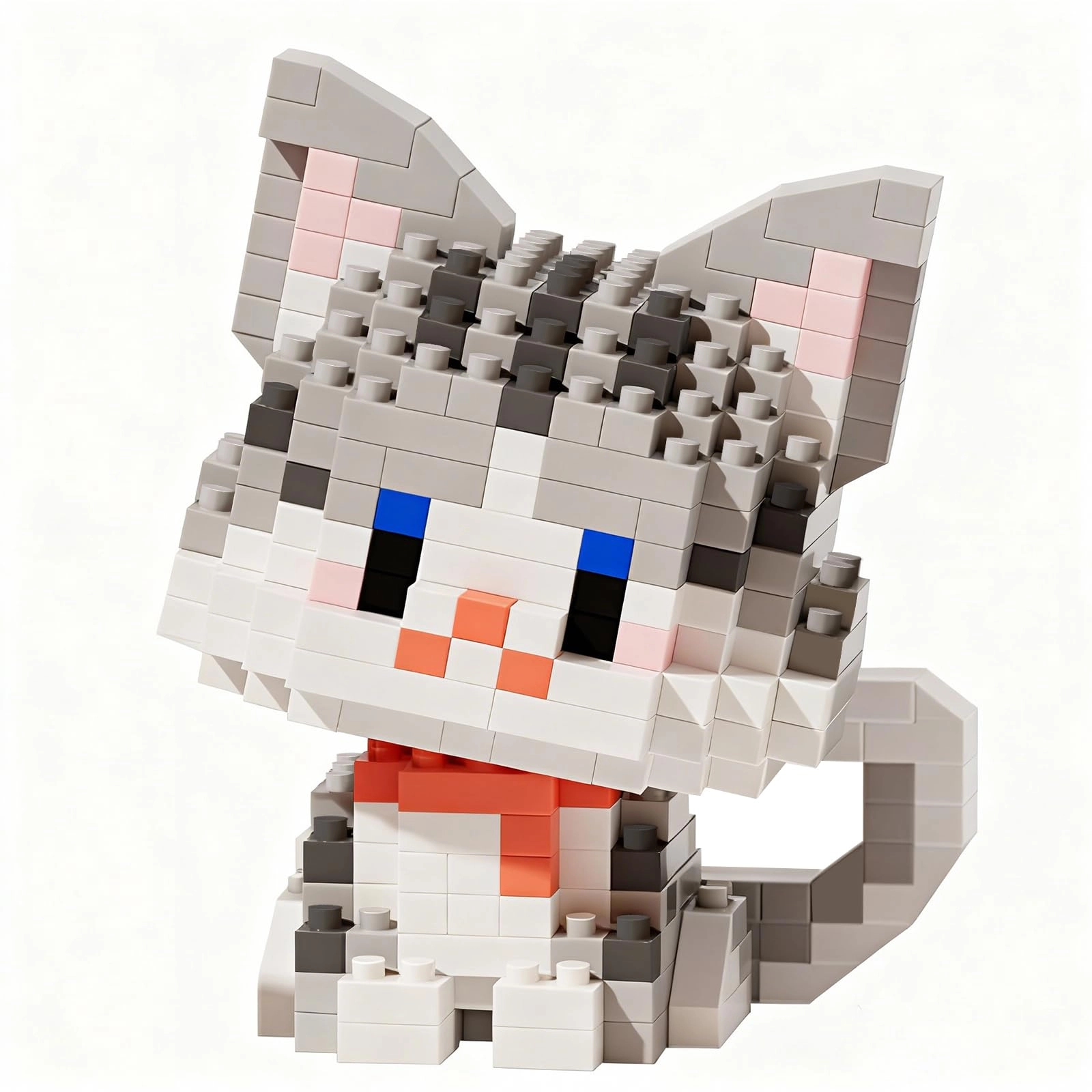 NOOLY Micro Animal Building Bricks Set Cat - Tabby Cat 1 pcs