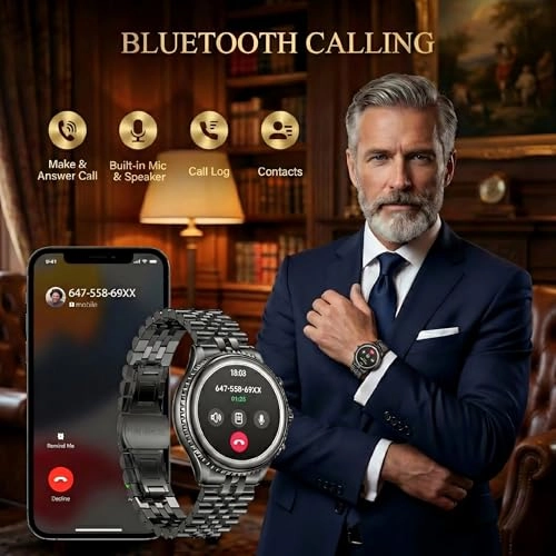 H67 - Rotating Bezel 1.32" AMOLED Bluetooth Call